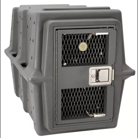 Dakota 283 40.25 in Hero Dog Kennel with Dakota Guard Antimicrobial Dark Granite Plastic Crates