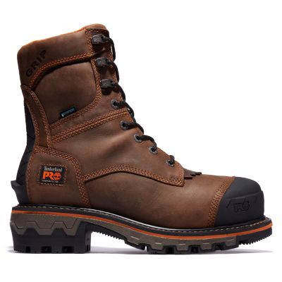 Timberland PRO Men's Boondock HD Logger Composite Toe Waterproof Insulated Work Boots, 8 in. Great work boot