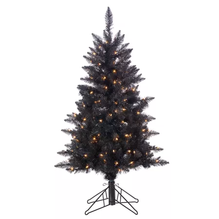 Gerson International 4 ft Black Tuscan Fairy Tree with 150 Warm White Incandescent Lights Artificial Christmas Trees