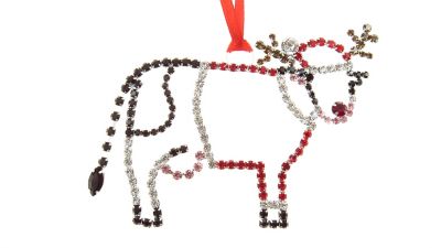 Buddy G'sHoliday Cow Christmas Ornament