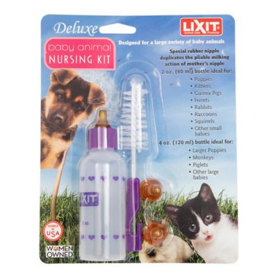 Lixit Bottle Nursing Kit for Baby Animals, 2 oz.