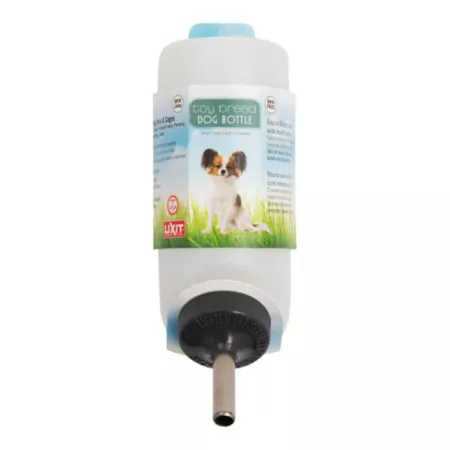 Lixit Plastic Dog Bottle Dishwasher Safe for Miniature Breeds 2 Cups Pet Portable Water & Food Containers