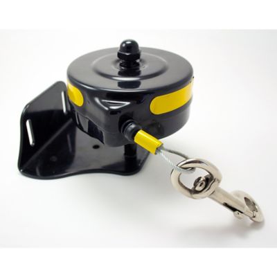 Lixit Bracket Mount Retractable Dog Tie Out Reel, For Dogs Up to 30 lb.