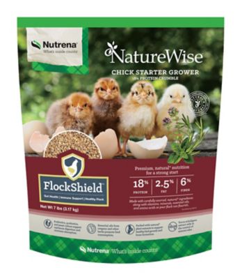 Nutrena NatureWise Chick Starter-Grower Crumbled Chicken Feed, 7 lb. Bag