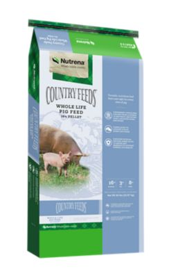 Nutrena Country Feeds 16% Protein Whole Life Pelleted Pig Feed, 50 lb. Bag