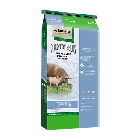 Nutrena Country Feeds 16% Protein Whole Life Pellet Pig Feed, 50 lb.