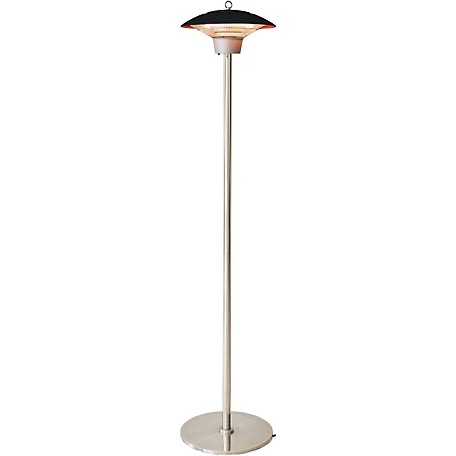 Hanover Electric Halogen Infrared Stand Heat Lamp, Black