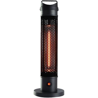 Hanover 7.8-In. Modern Efficient Standing Electric Heater, Black