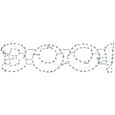 Haunted Hill Farm Giant BOO Sign LED Lights, Outdoor Halloween Decor, 63 in. x 16 in.