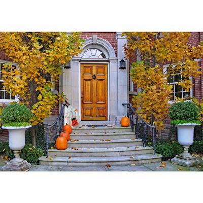 Image showing 6 th Haunted Hill Farm 27 in. Ghost with Lights and Music Halloween Animatronic, Indoor or Covered Outdoor Halloween Decoration