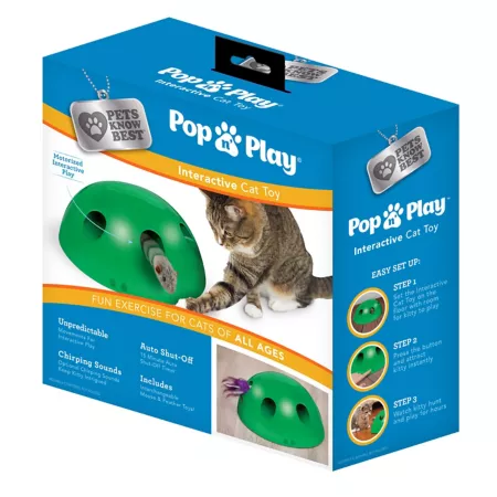 Pets Know Best Pop N' Play Deluxe Cat Toy Cat Chasers & Teasers