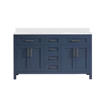 Ove Decors Tahoe 60 in. Double Sink Bathroom Vanity with Countertop ...