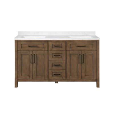 Ove Decors Tahoe 60 in. Double Sink Bathroom Vanity with Countertop ...