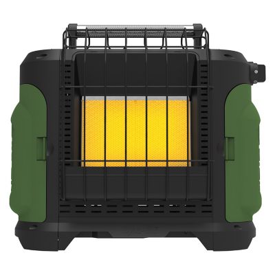 Dyna-Glo 18,000 BTU Grab N Go XL Portable Propane Heater, Green This heater helped me stay warm during a 2 hour softball game in 45 degree weather!   