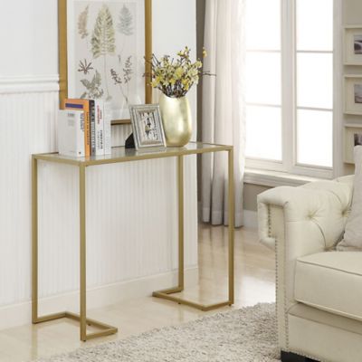 Image showing  Monaco Glass Top Console Table, 38 in. x 16 in. x 32 in.