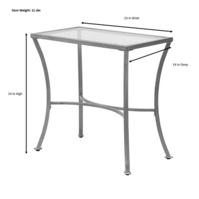 Image showing  Palin Glass Top Accent Table