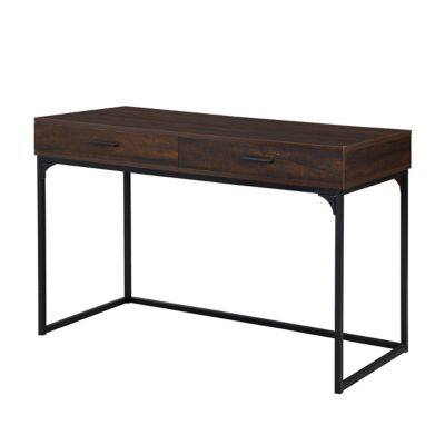 Carolina Chair & Table 21 in. Horatio Computer Desk with 2 Drawers