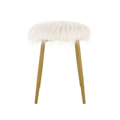 Image showing  Madison Faux Fur Ottoman/Foot Rest