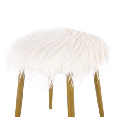 Image showing  Madison Faux Fur Ottoman/Foot Rest