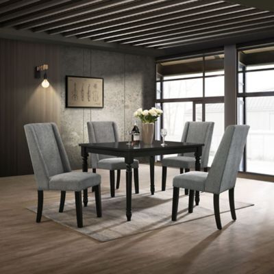 Image showing 5 th Carolina Chair & Table Draven Rectangular Farmhouse Dining Table for 4 People