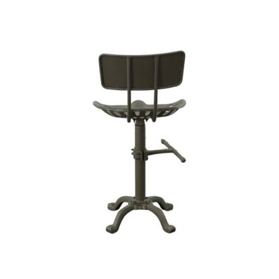 Image showing 7 th Carolina Chair & Table August Tractor Seat Stool with Backrest, 33 in.