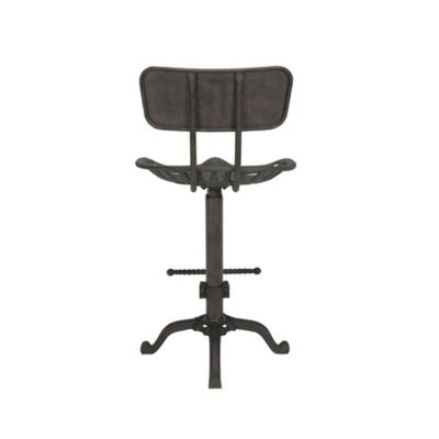 Image showing 8 th Carolina Chair & Table August Tractor Seat Stool with Backrest, 33 in.