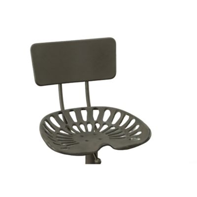 Image showing 10 th Carolina Chair & Table August Tractor Seat Stool with Backrest, 33 in.