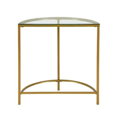Image showing  Fenice Half Round Console Table, 29 in. x 14 in. x 30 in.