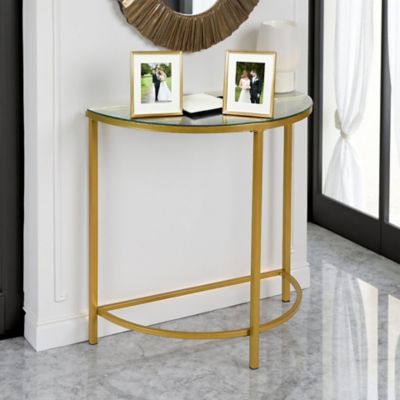 Image showing  Fenice Half Round Console Table, 29 in. x 14 in. x 30 in.