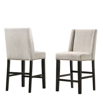 Carolina Chair & Table 24 in. Laurant Upholstered Counter Stools, 2 pc.