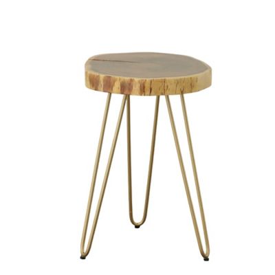 Image showing  Seti Accent Table with Live Edge Top