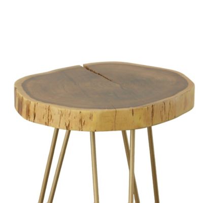 Image showing  Seti Accent Table with Live Edge Top