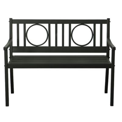 Image showing  43 in. Gramercy Outdoor Metal Bench
