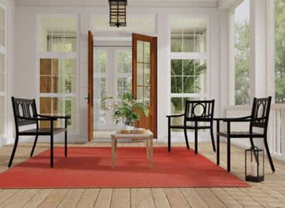 Image showing 5 th Carolina Chair & Table 43 in. Gramercy Outdoor Metal Bench