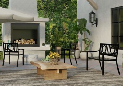 Image showing 6 th Carolina Chair & Table 43 in. Gramercy Outdoor Metal Bench