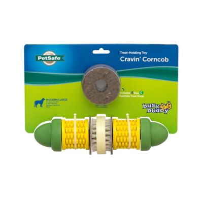 Image showing 8 th PetSafe Busy Buddy Cravin' Corncob Treat-Holding Dog Toy, Medium/Large