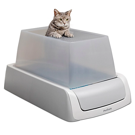 PetSafe Scoop-Free Covered Self-Cleaning Litter Box, Second Generation, Top Entry