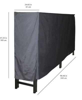 Image showing  Full Polyester Firewood Cover, 8 ft.