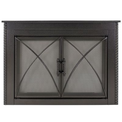 Pleasant Hearth Albus Collection Fireplace Glass Door