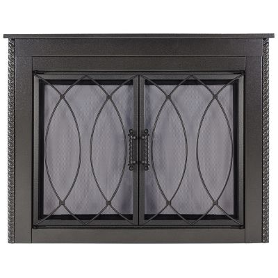 Pleasant Hearth Medium Amhearst Collection Fireplace Glass Door