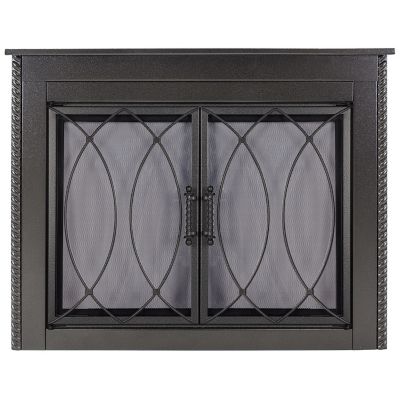 Pleasant Hearth Amhearst Collection Fireplace Glass Door, Medium