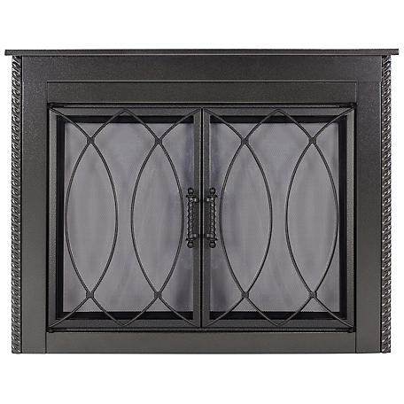 Pleasant Hearth Amhearst Collection Fireplace Glass Door, Medium