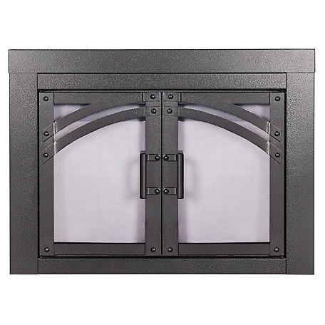 Pleasant Hearth Axel Collection Fireplace Glass Door, Small