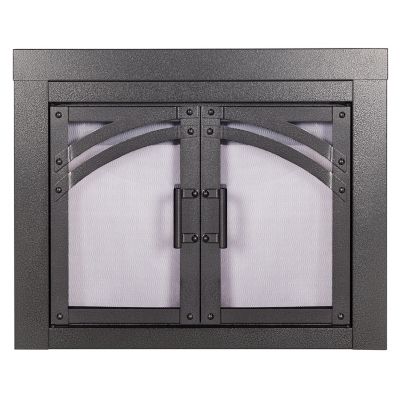 Pleasant Hearth Axel Collection Fireplace Glass Door, Medium