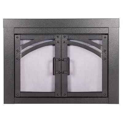 Pleasant Hearth Large Axel Collection Fireplace Glass Door