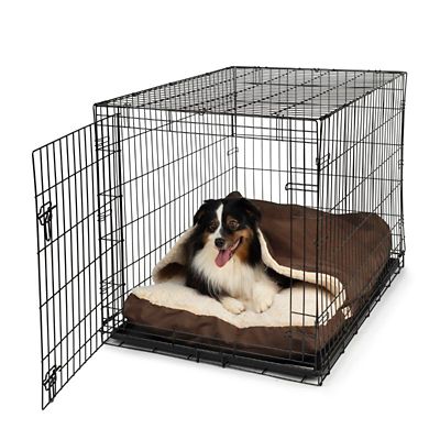 Image showing  Cozy Cave Luxury Micro Suede Crate Cave Pet Bed