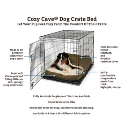 Image showing 2 th Snoozer Cozy Cave Luxury Micro Suede Crate Cave Pet Bed