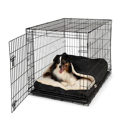 Image showing  Cozy Cave Luxury Micro Suede Crate Cave Pet Bed