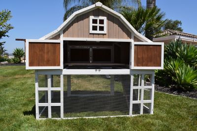 Image showing  3-Compartment 2-Tone Omaha Chicken Coop