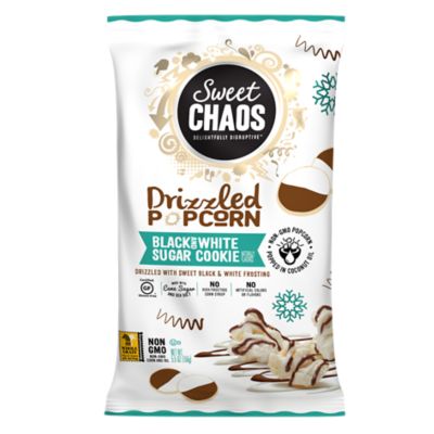 Sweet Chaos Black & White Sugar Cookie Drizzled Popcorn, 5.5oz